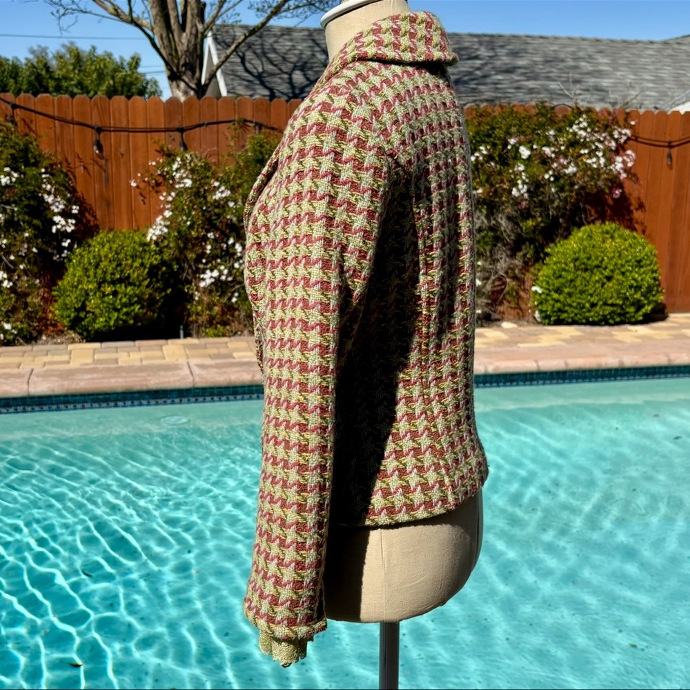 CAbi Checkered Wool Blazer Jacket - Picture 2 of 7